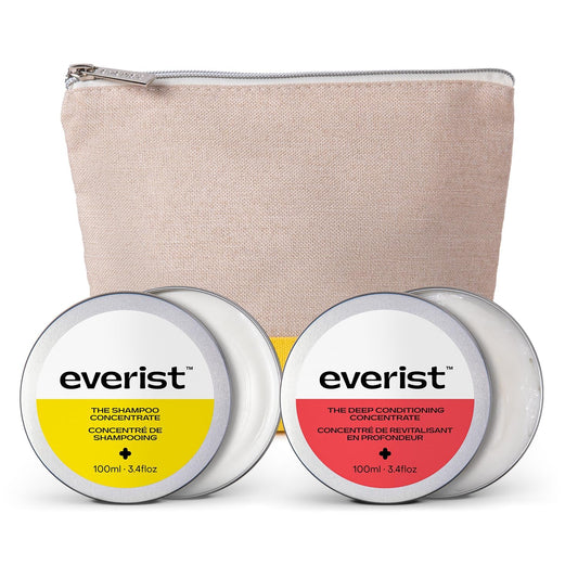 Everist Shampoo Concentrate pour strengthens hair with bond-repair technology.