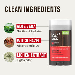 Aluminum-free protection with a bold cedar and sage scent