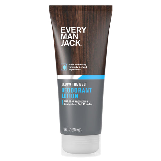 Every Man Jack Mens Ball Deodorant Lotion bottle for all-day protection.