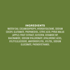 Every Man Jack niacinamide ingredient detail on the label