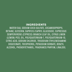 Glycerin-based moisture in Every Man Jack Pacific Cypress body wash