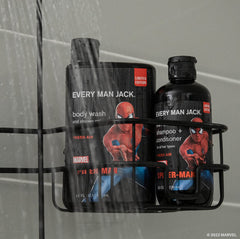 Every Man Jack Spider-Man gift set box, ready for gifting and display.