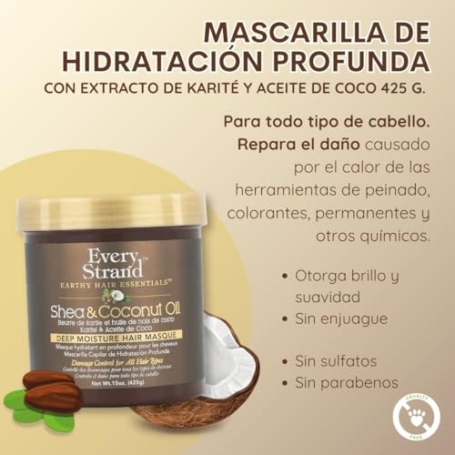 Every Strand masque being applied into wet hair for even coverage.