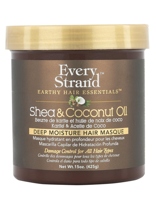 Every Strand Shea and Coconut Deep Hair Masque jar for rich moisture and shine.