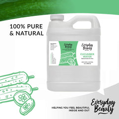Everyday Beauty cucumber hydrosol bulk ingredients highlighting vitamins A and C for skin care
