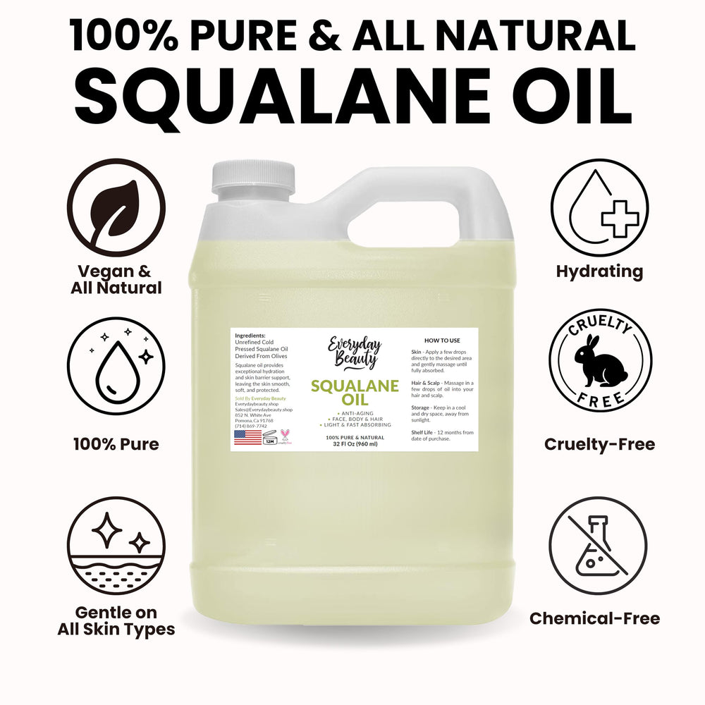 Everyday Beauty Squalane Oil Bulk body oil moisturizes skin