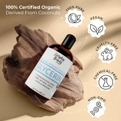 Everyday Beauty sustainable coconut source icon highlights ethical, palm-free glycerin production.