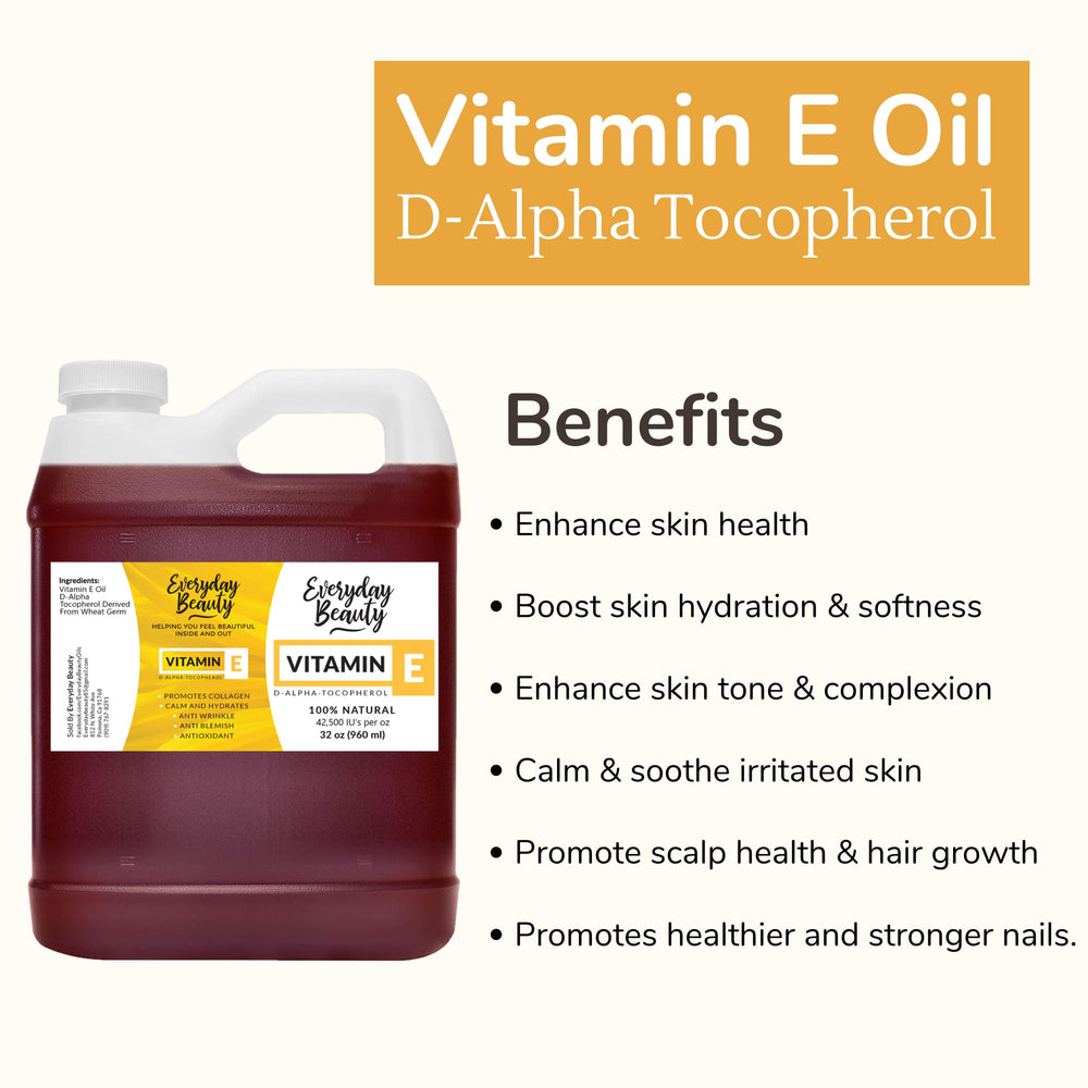 Everyday Beauty Vitamin E Oil for hair care and shine
