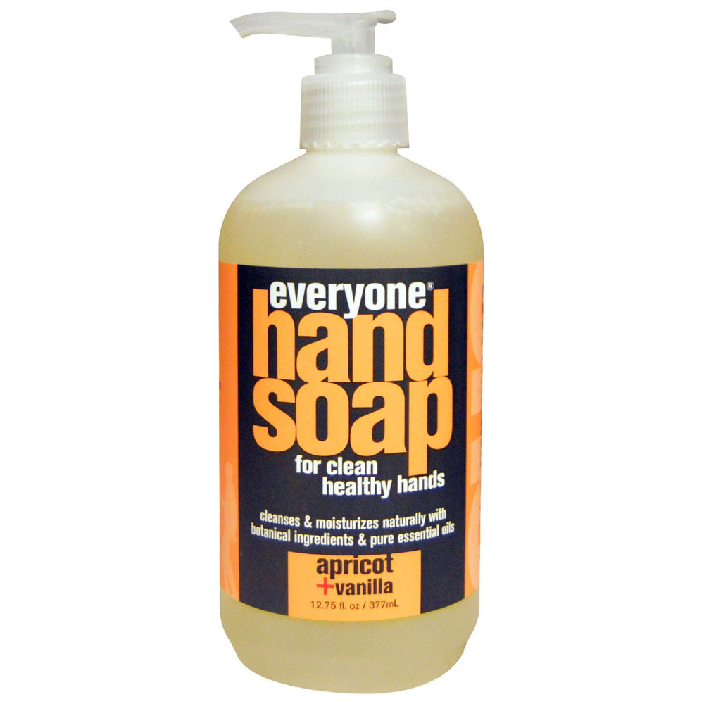 Everyone Botanical Apricot Vanilla Hand Soap lather close-up conveying smooth texture