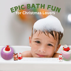 EvolutionUSA colorful fizz and scents color the tub while kids explore surprises.
