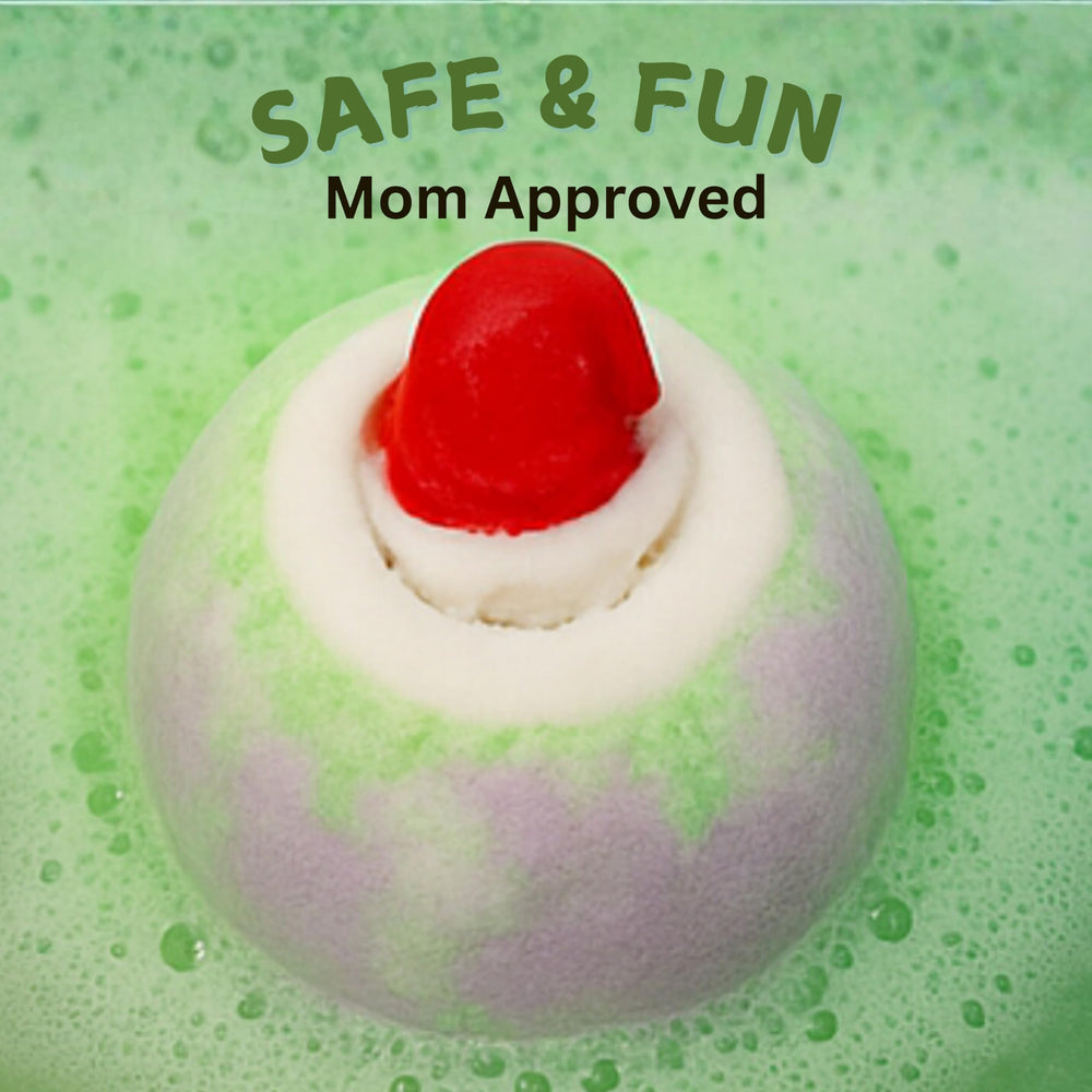 EvolutionUSA bath bombs release cinnamon, lavender and vanilla scents for mood boosting.