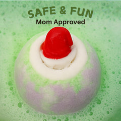 EvolutionUSA bath bombs release cinnamon, lavender and vanilla scents for mood boosting.