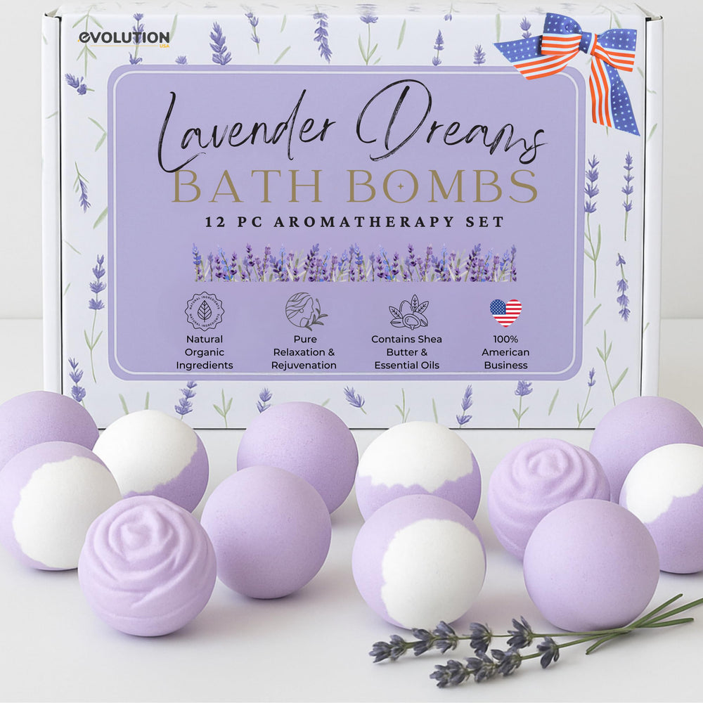 EvolutionUSA Lavender Dreams packaging ready for gifting, perfect for self-care moments