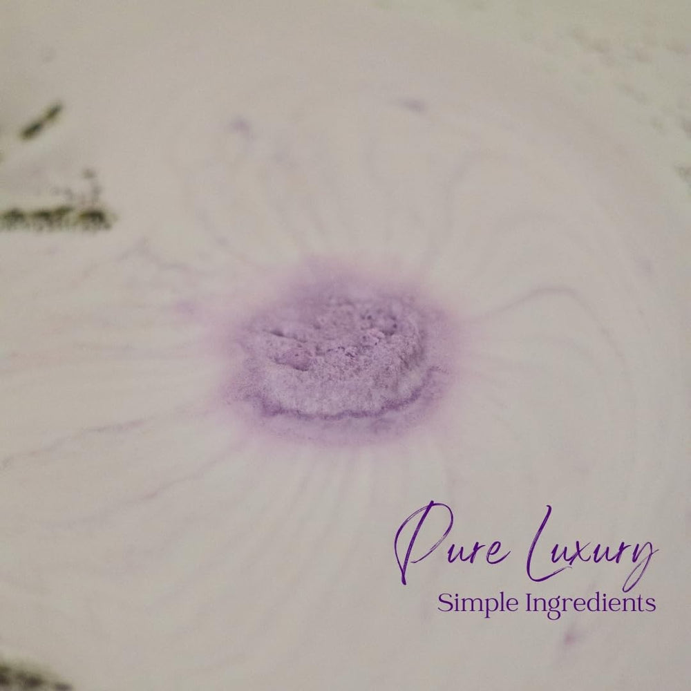 EvolutionUSA Lavender Dreams 4.5oz bath bomb size for indulgent baths