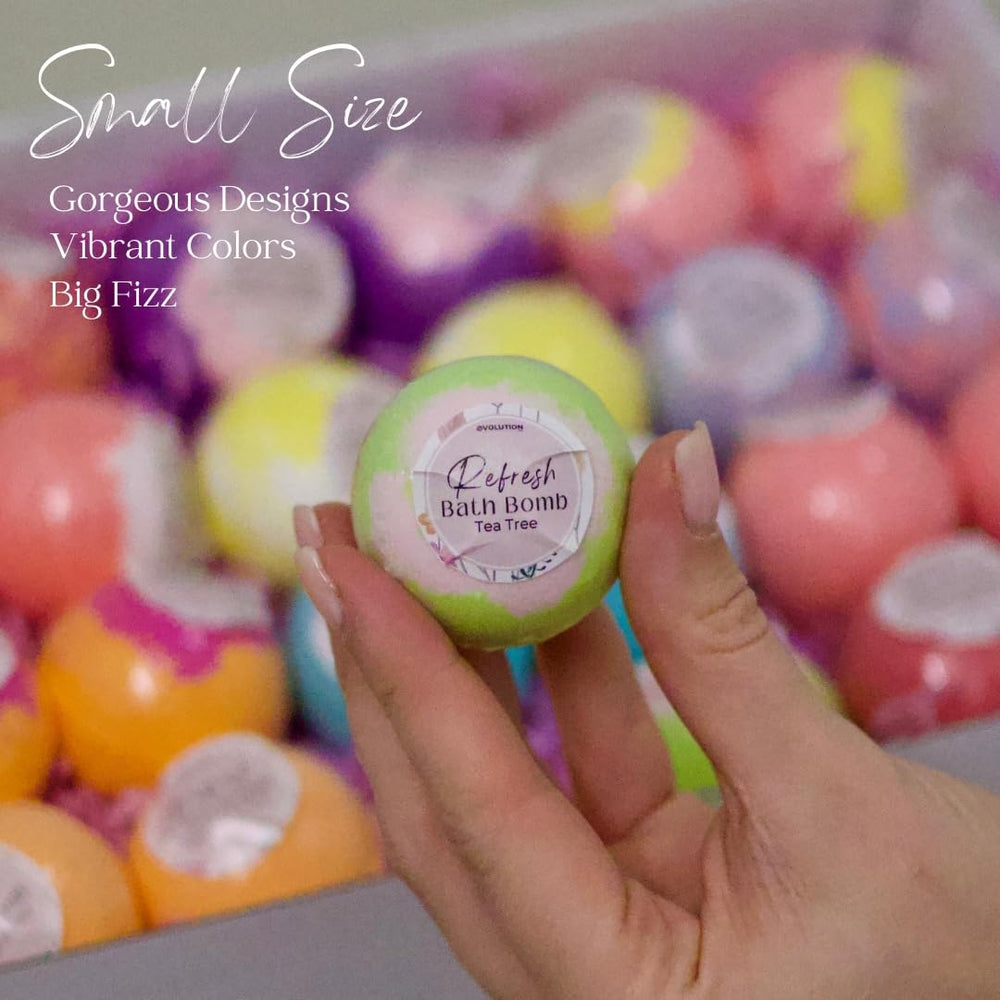 EvolutionUSA us-made organic bath bombs packaged for gifting or self-care