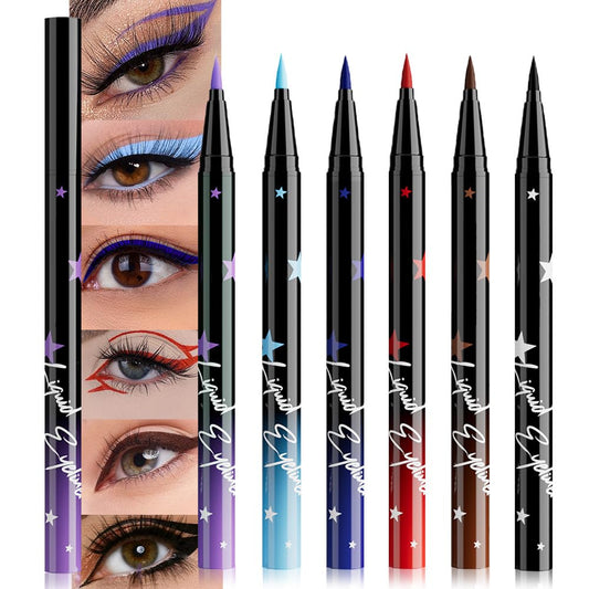 evpct matte liquid eyeliner set with bold pigment for vivid eye makeup