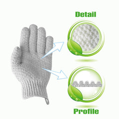 Evridwear gloves target neck and shoulders for smoother skin.