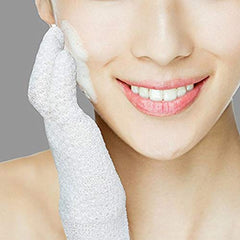 Evridwear exfoliating gloves soft-texture side works with your shower gel.
