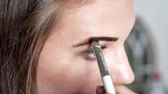 Existing Beauty light brown eyebrow henna dye packets in a kit setup for consistent color