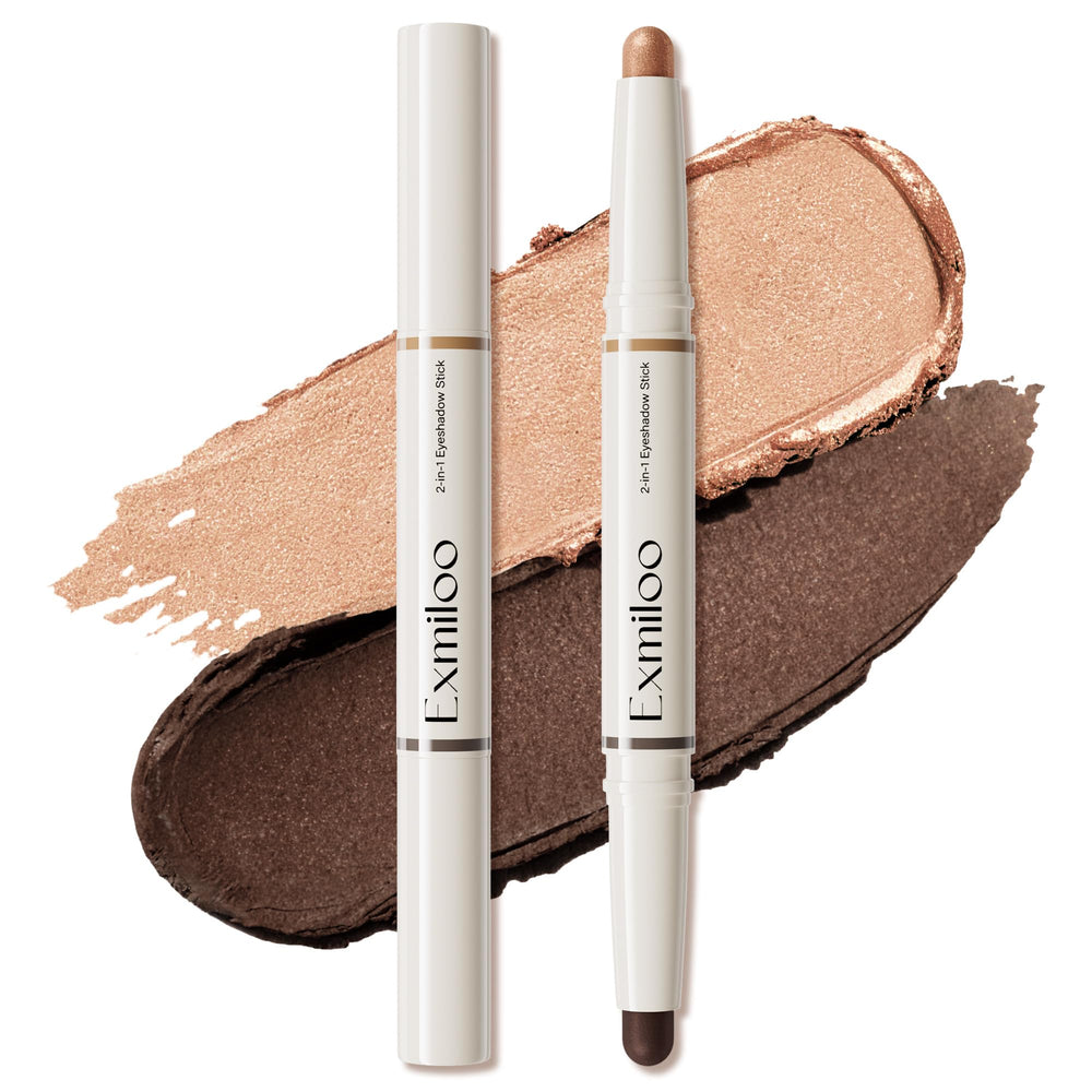 exmiloo Cream Eyeshadow Stick dual-ended Bronze Glow for day-to-night looks
