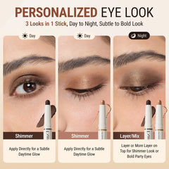 exmiloo Cream Eyeshadow Stick waterproof formula resists smudging
