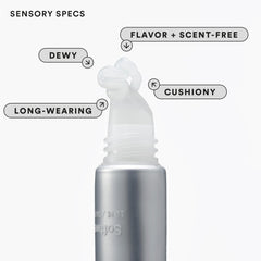 Experiment Softwear vegan cruelty-free badge on lip balm packaging.
