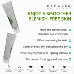 3.5 benzoyl peroxide visual on bottle indicating blemish targeting