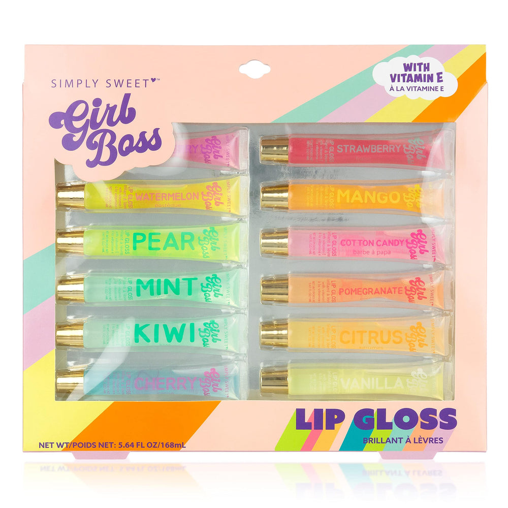 EXPRESSIONS lip gloss pack mango flavor tubes deliver tropical aroma and smooth lips.