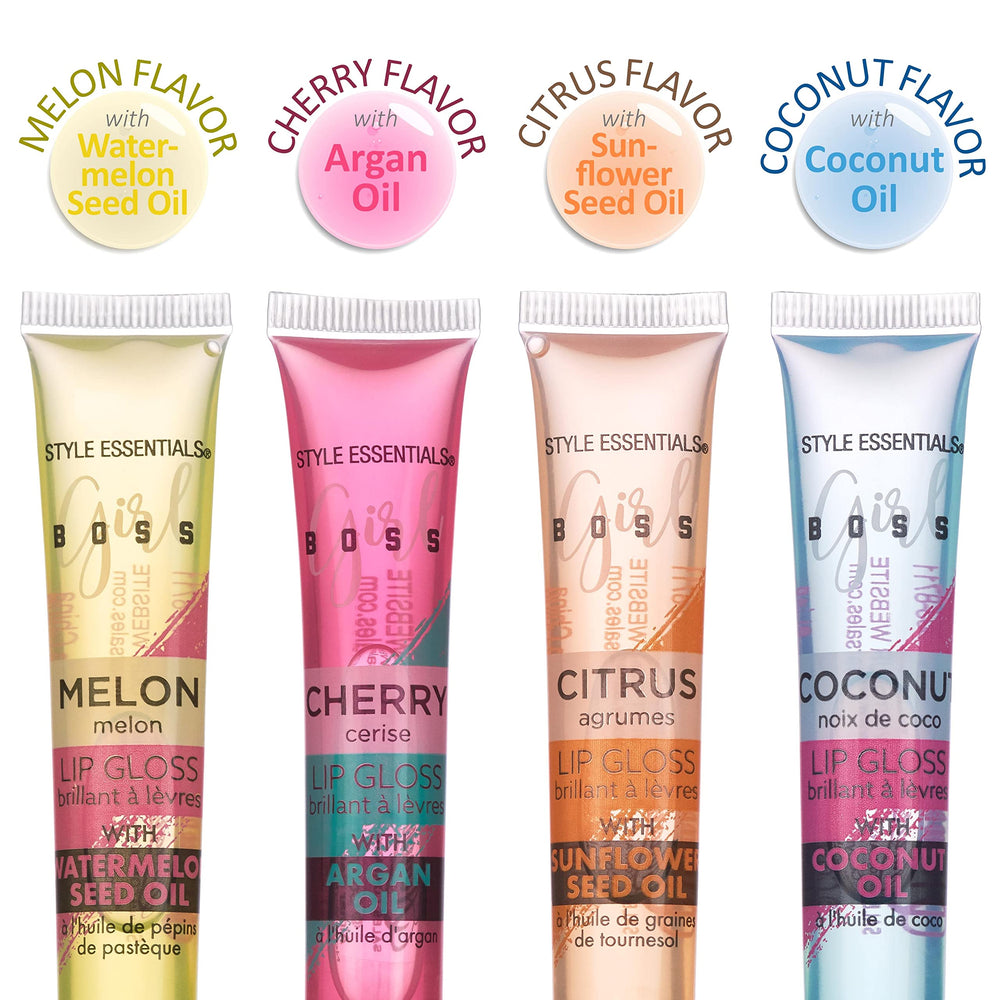 EXPRESSIONS mango flavored lip gloss with tropical sweetness and hydration
