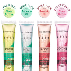 EXPRESSIONS melon flavored lip gloss offering juicy fragrance and conditioning shine