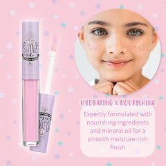 EXPRESSIONS twist-off cap lip gloss with classic wand for precise application