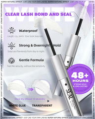 EYDEVRO crystal-clear bond dries fast for secure wear.