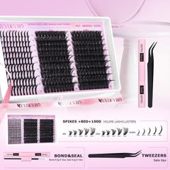 EYDEVRO lash tweezers and brushes for precise application