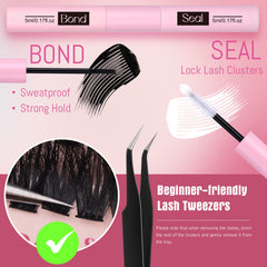 EYDEVRO waterproof lash glue hold for long-lasting lashes