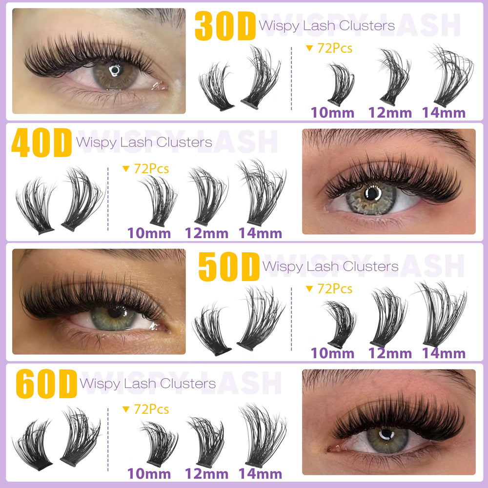 EYDEVRO wispy clusters delivering airy, natural eye enhancement.