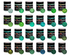 Eye Candy Forest Green mica powder for candle wax adds depth and marbling