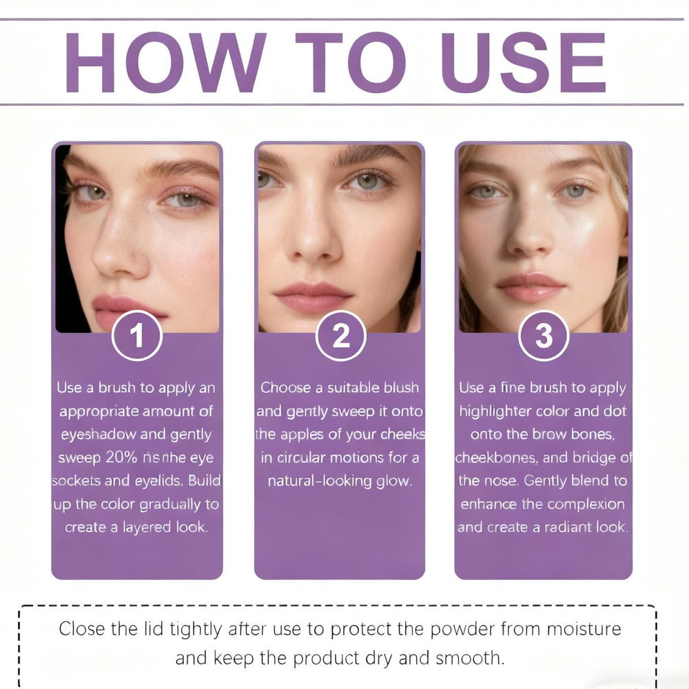 Eye & Cheek Palette all-skin-tones flattering palette suits diverse complexions.