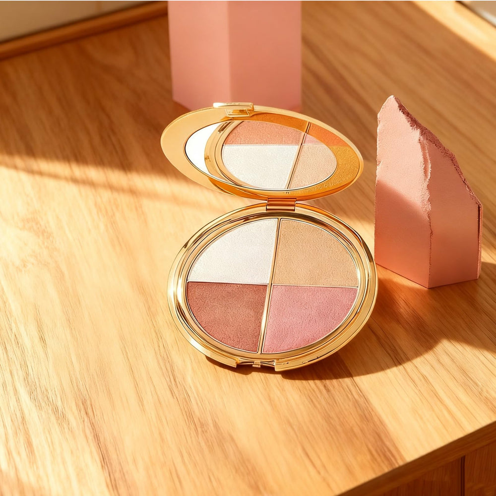 Eye & Cheek Palette rich pigment matte shades deliver bold color.