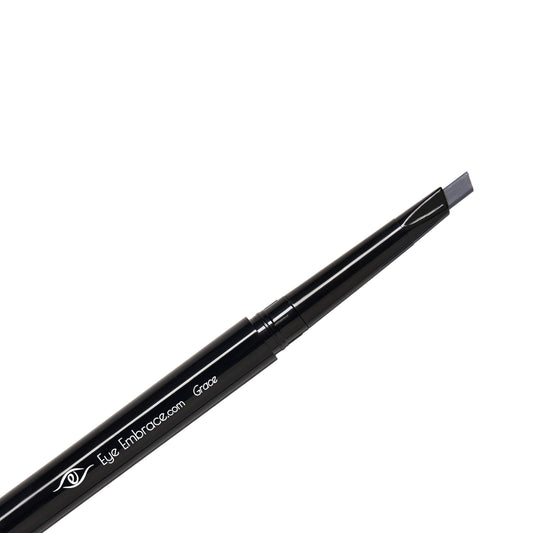 Eye Embrace Grace brow pencil with diamond-point tip for precise definition.