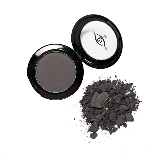 Eye Embrace gray eyebrow powder compact for warm undertones, blending with natural brows.
