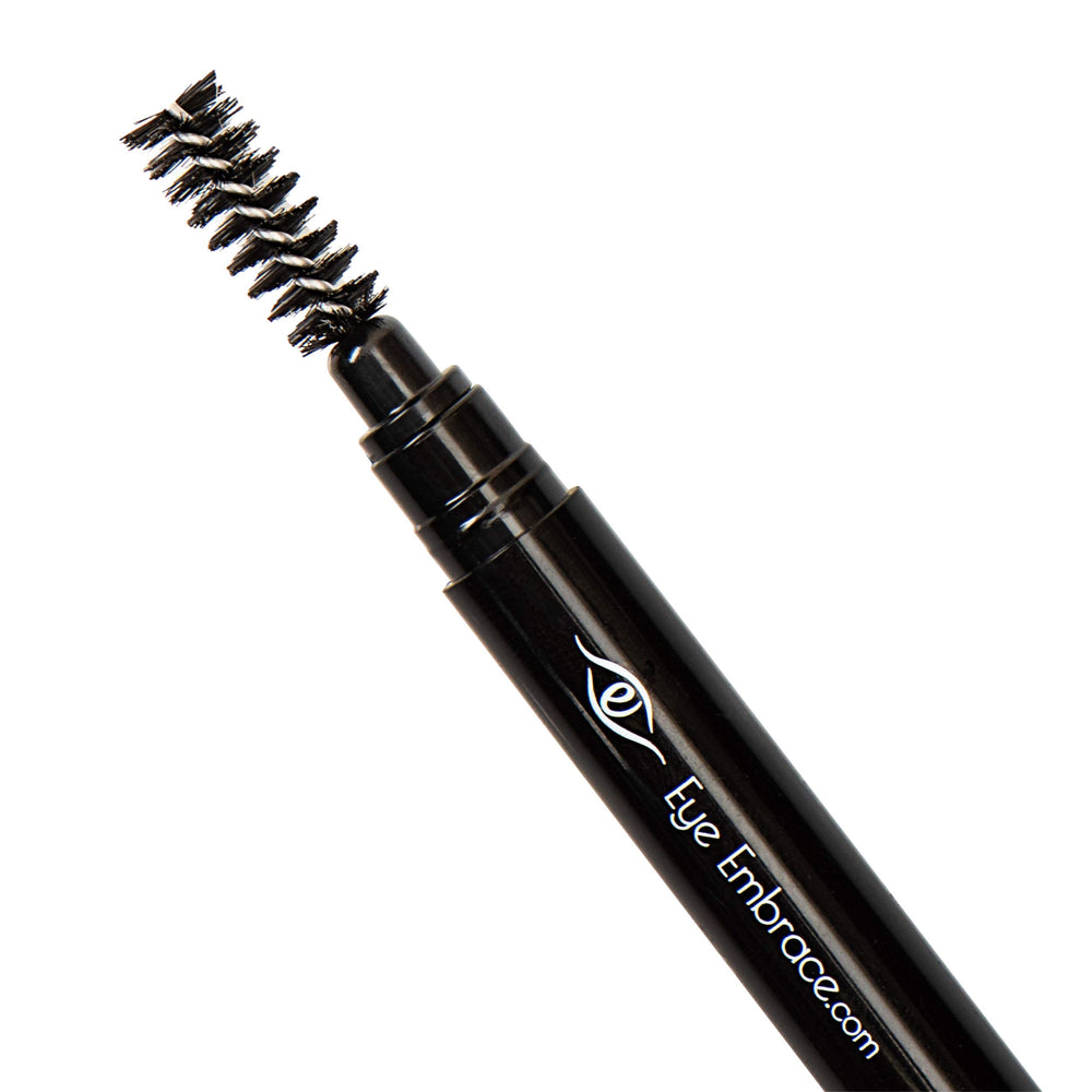 Eye Embrace Liz double-ended eyebrow pencil for easy shaping.