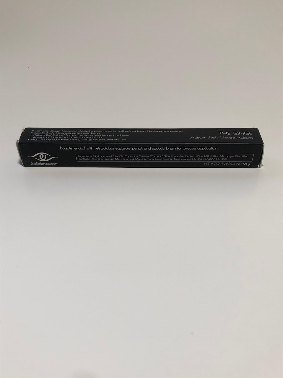 Compact dual-ended brow pencil for on-the-go touchups
