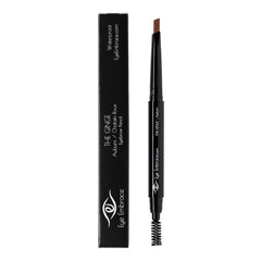 Spoolie brush blending brows for a natural finish