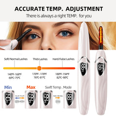 EYECURL S600 compact design fits in makeup bag for travel-ready curling.