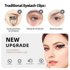 EYECURL S600 LED display on, shows temperature for precise styling control.