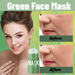 Eyephalt green tea mask stick twist-up applicator in action for mess-free use