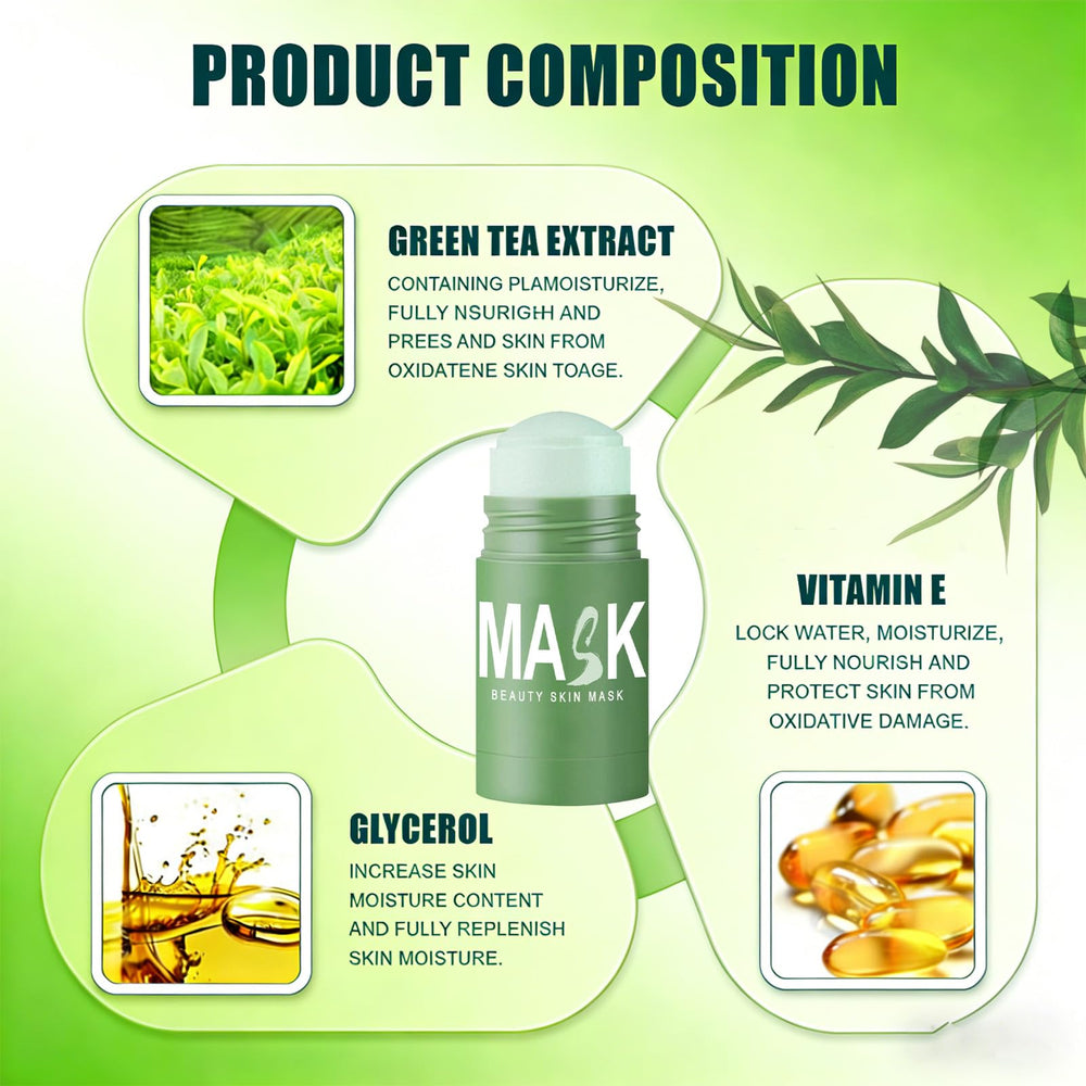 Eyephalt mask stick on face application highlighting gentle cleansing and oil balance