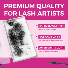Eyesy Lash Korean PBT material delivers fluffy, natural-looking lashes.