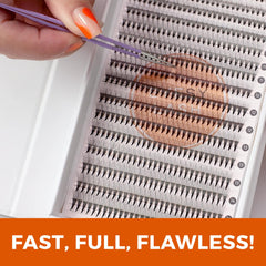 Eyesy Lash 9-15mm mixed lengths enable customizable mega volume lash looks.