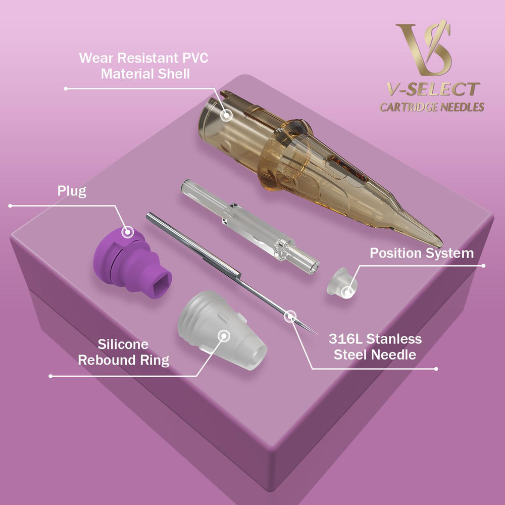 EZ Tattoo 06-3RL needle assembly detail for crisp lines.